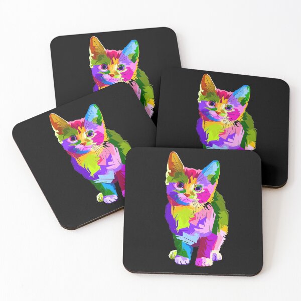 Item preview, cute Colorful cat cat lover designed and sold by mlnana.