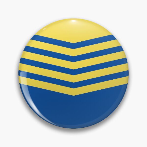 Item preview, Leeds Retro 1979 Blue White Yellow Chevrons designed and sold by Sporting Colour.