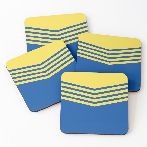 Item preview, Leeds Retro 1979 Blue White Yellow Chevrons designed and sold by Sporting Colour.