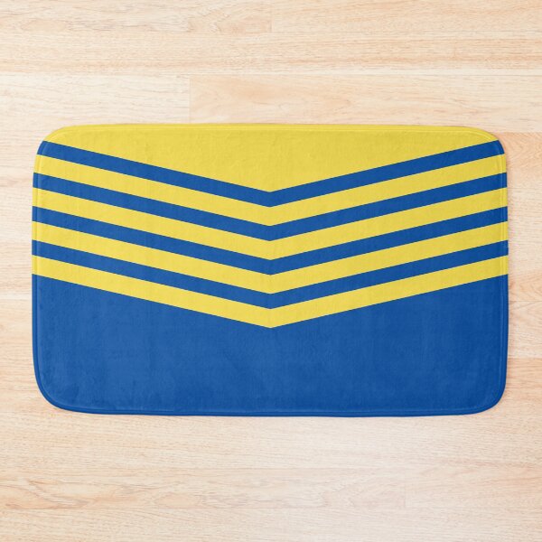 Item preview, Leeds Retro 1979 Blue White Yellow Chevrons designed and sold by Sporting Colour.