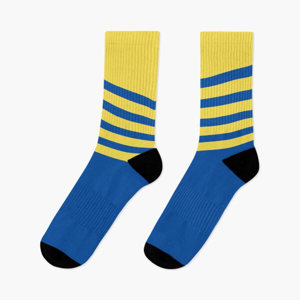 Item preview, Leeds Retro 1979 Blue White Yellow Chevrons designed and sold by Sporting Colour.