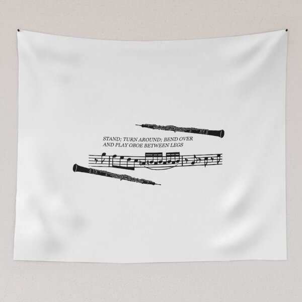 Item preview, Orchestra Musical Meme Sheet Music Notation Play Oboe Between Legs designed and sold by yellowpomelo.