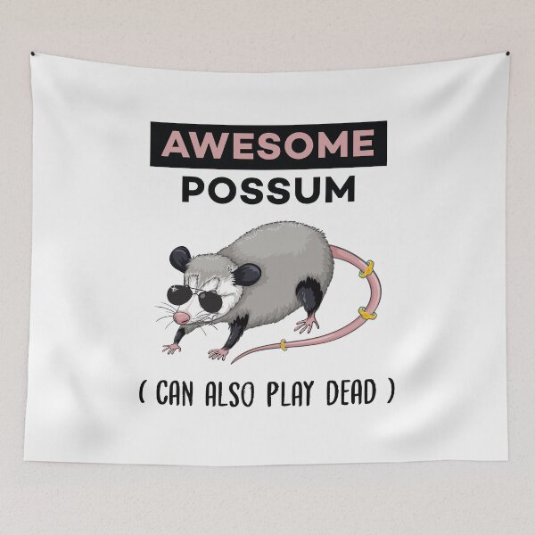 Item preview, Awesome Possum Can Also Play Dead Funny Pun designed and sold by Scratches Tees.