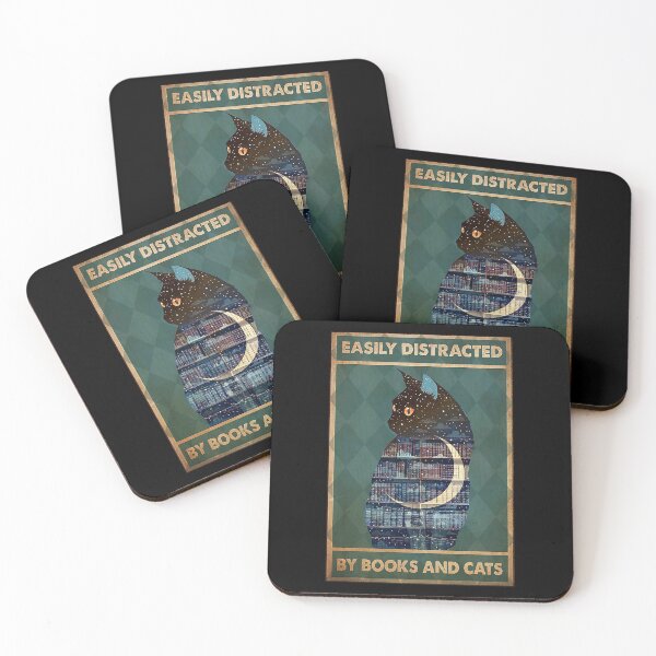Item preview, Easily distracted by Books And Cats designed and sold by SeanRichar.