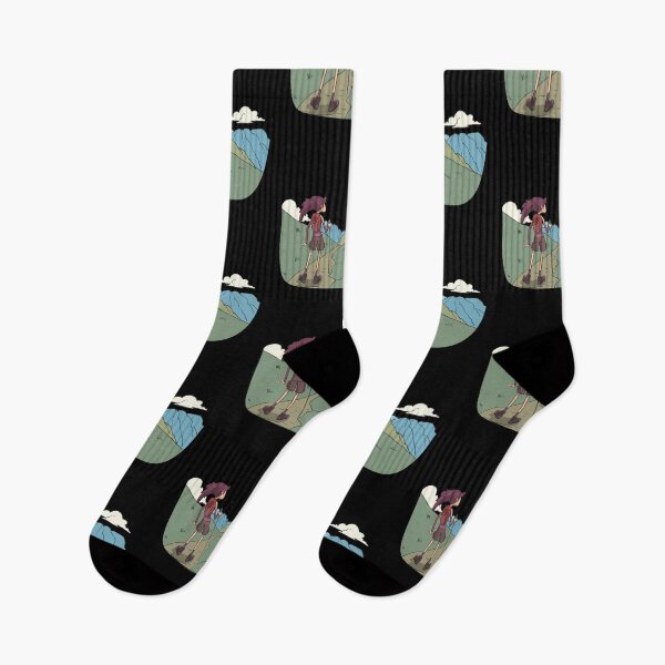 Item preview, Girl hiking in mountains to the peak designed and sold by Monkey Ful.