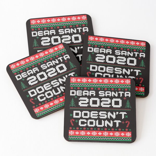 Item preview, funny christmas ugly sweater, dear santa 2020 doesn't count, christmas in quarantine 2020 gift  designed and sold by Majesticoo.