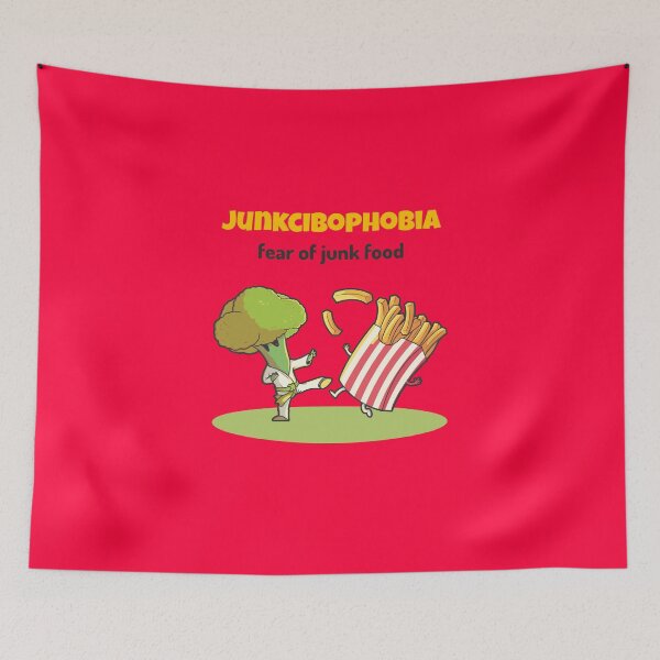 Aperçu de l'œuvre Junkcibophobie - peur de la malbouffe créée et vendue par PhobiaStore.