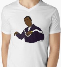 Ich bin BROKE BABY (ABA) T-Shirt mit V-Ausschnitt für Männer
