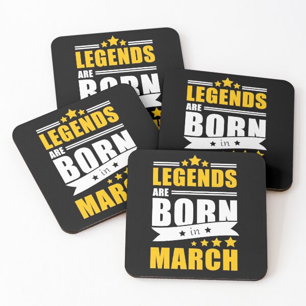 Item preview, Legends are Born in March Birthday Gift Idea designed and sold by FreedomTree.