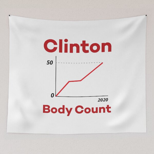 Item preview, Clinton Body Count 50 Graph designed and sold by Scratches Tees.