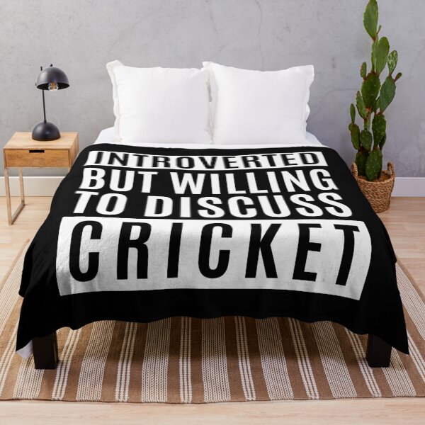 Item preview, Introverted But Willing To Discuss Cricket designed and sold by m95sim.