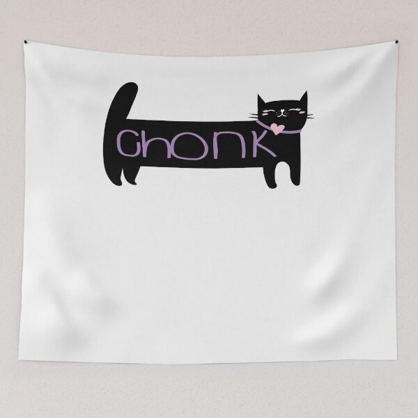 Item preview, Funny Chonk Fat Cat Meme, Oh Lawd He Comin Design designed and sold by SurgicalDesign.