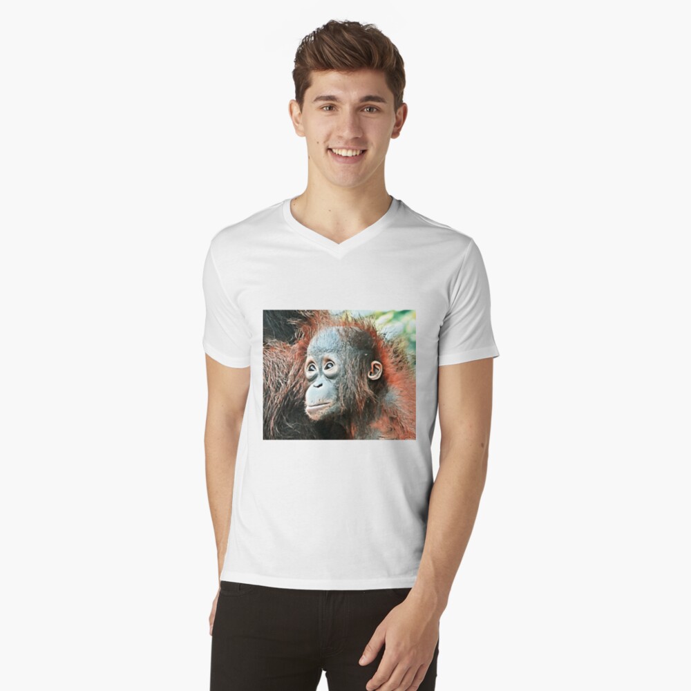 Item preview, V-Neck T-Shirt designed and sold by OrangutanDad.