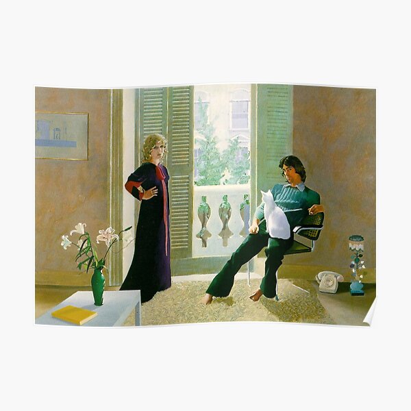 David Hockney Herr und Frau Clark und Percy analysieren Poster
