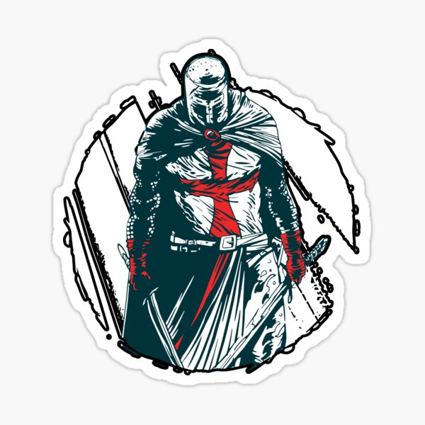 Templar Crusader Knight Sticker