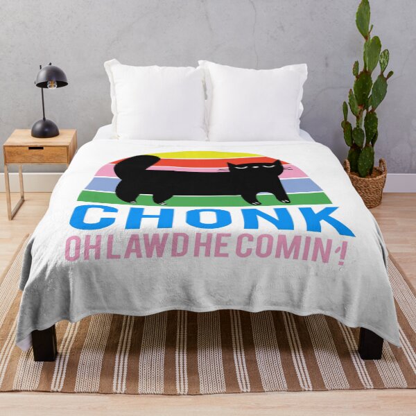 Item preview, Funny Chonk Fat Cat Meme, Oh Lawd He Comin Design designed and sold by SurgicalDesign.