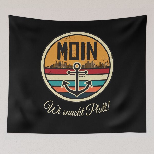 Item preview, Moin Anker Wi Snackt Platt Low German gift designed and sold by Renergie.
