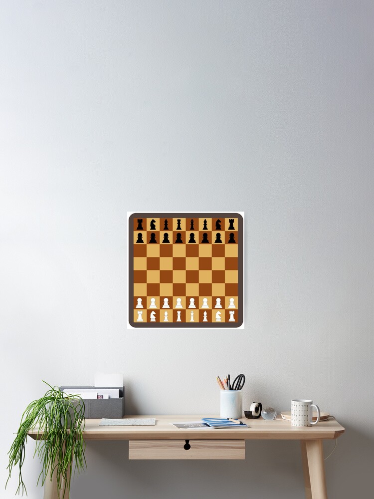 Chess Board - Full Classic Setup Simple | Sticker