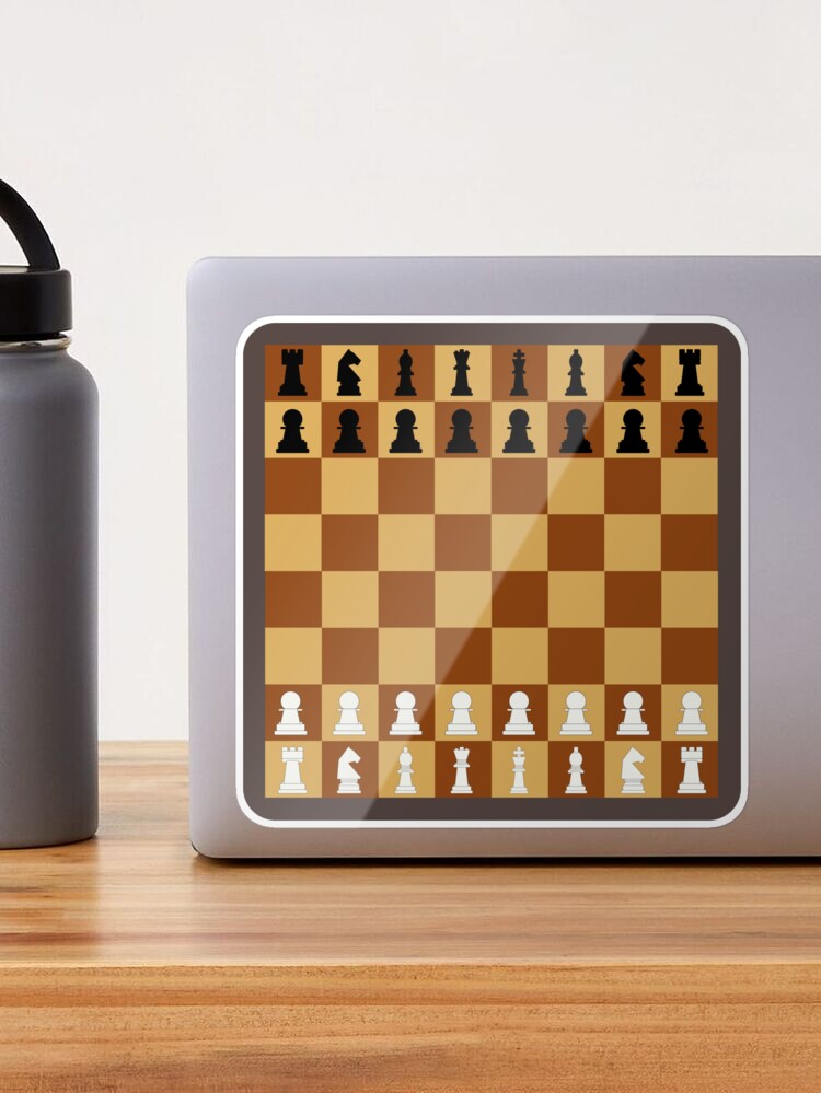 Chess Board - Full Classic Setup Simple | Sticker