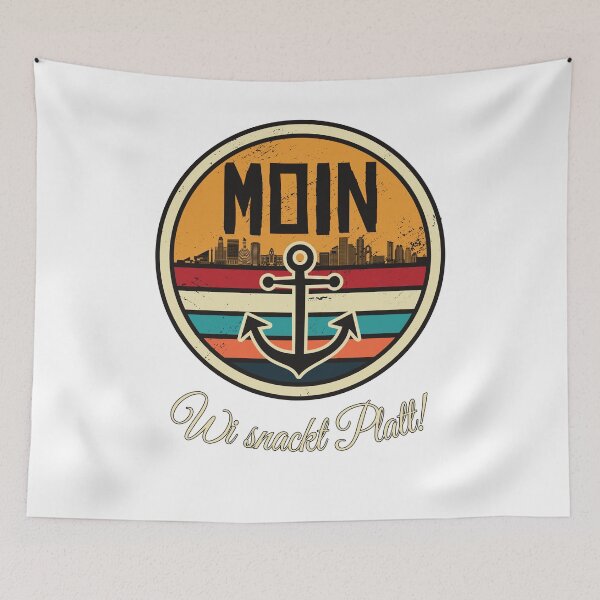 Item preview, Moin Anker Wi Snackt Platt Low German gift designed and sold by Renergie.