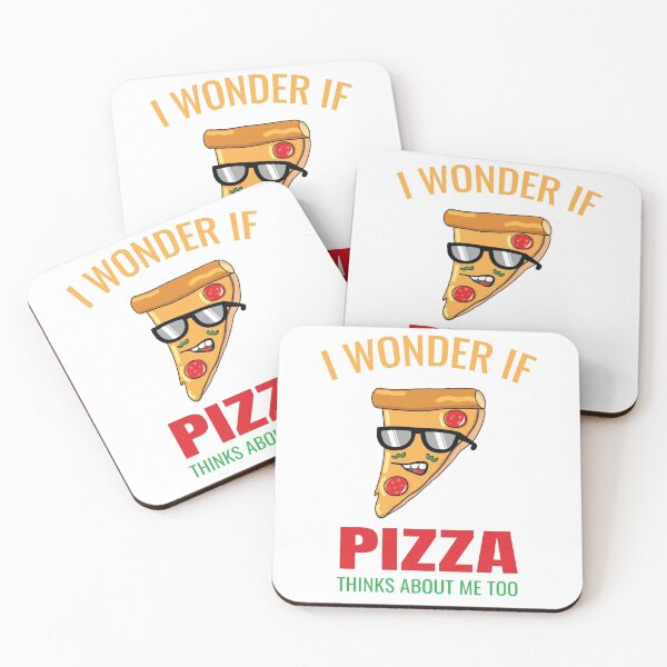 Item preview, I Wonder If Pizza Thinks About Me Too designed and sold by Bella's Merch.