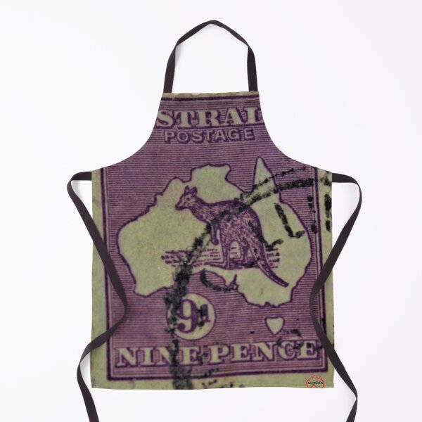 Item preview, Violet Australian Kangaroo stamp 1915 designed and sold by Andykinoz.