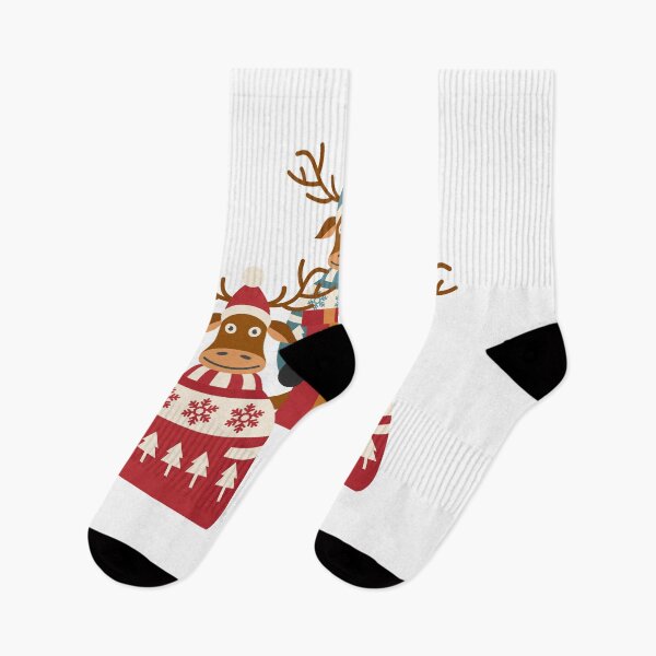 Item preview, Christmas reindeers wearing winter sweaters  designed and sold by AnujShah7.