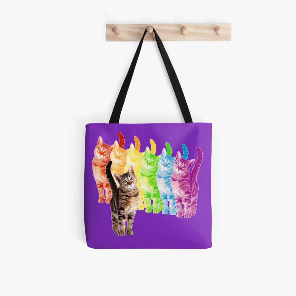 Rainbow Cat Pride - Tote Bag - ROAR Cats 