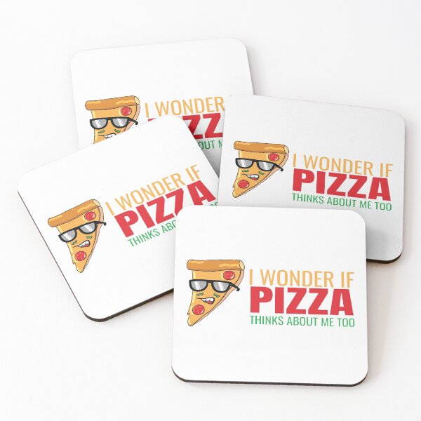 Item preview, I Wonder If Pizza Thinks About Me Too designed and sold by Bella's Merch.