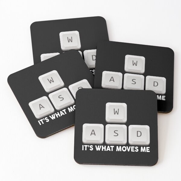 Item preview, It's What Moves Me - W A S D - Funny Gamer designed and sold by TypeSayings.