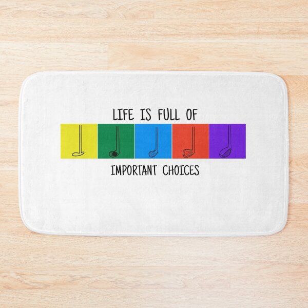 Item preview, Funny Life Is Full Of Important Choices Golf Lovers Design designed and sold by SurgicalDesign.