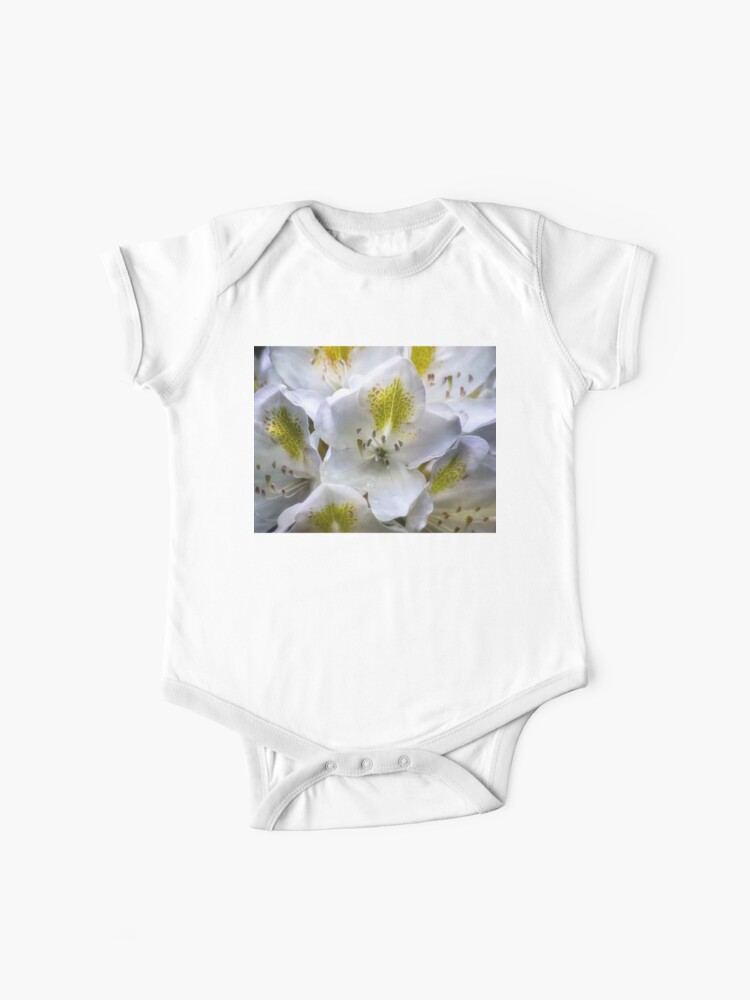 Body para bebé «Azaleas blancas» de kdxweaver | Redbubble