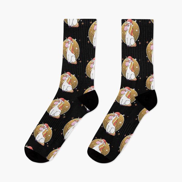 Item preview, Unicorn Wearing Santa Hat designed and sold by Creativenetic.