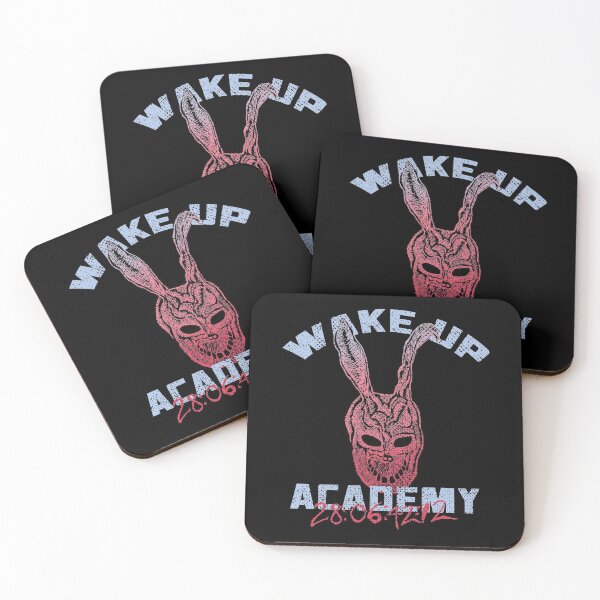 Item preview, WAKE UP college merch Donnie Darko movie mashup designed and sold by leepianti.
