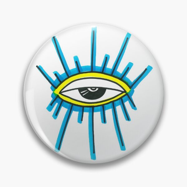 Item preview, Trippy Third Eye Awakening - Blue Yellow designed and sold by BohoMoon.