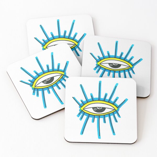 Item preview, Trippy Third Eye Awakening - Blue Yellow designed and sold by BohoMoon.