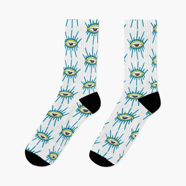 Item preview, Trippy Third Eye Awakening - Blue Yellow designed and sold by BohoMoon.