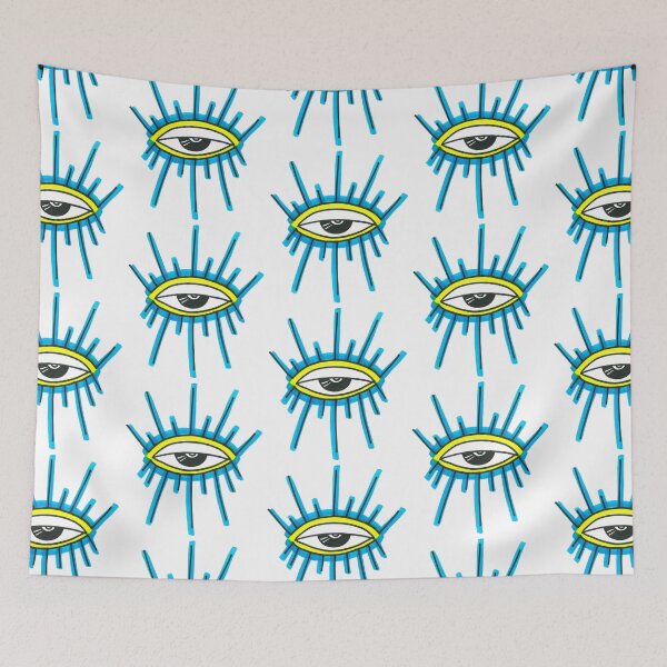 Item preview, Trippy Third Eye Awakening - Blue Yellow designed and sold by BohoMoon.