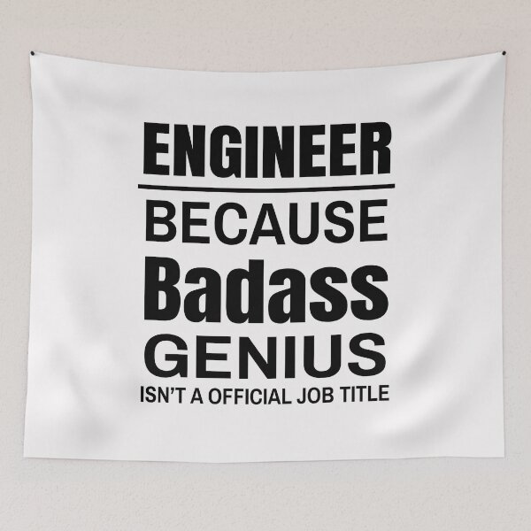 Item preview, Understanding Engineers - Engineer because badass genius isnt a official job title designed and sold by Bella's Merch.