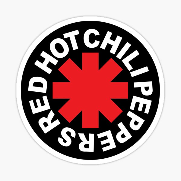 Noir-hotred-rhcp Sticker