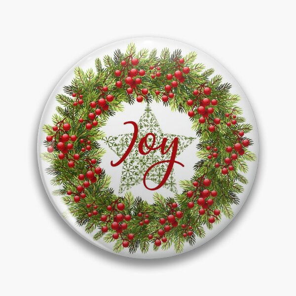 Item preview, JOY Rustic Wreath - White Background designed and sold by PawsitiveMum.