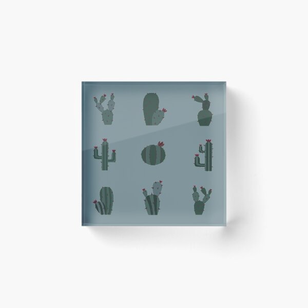 Aperçu de l'œuvre Pack multiple de succulentes cactus bleu cendré créée et vendue par everything4eva.