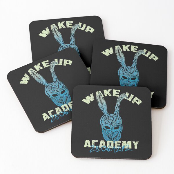 Item preview, WAKE UP college merch Donnie Darko movie mashup designed and sold by leepianti.