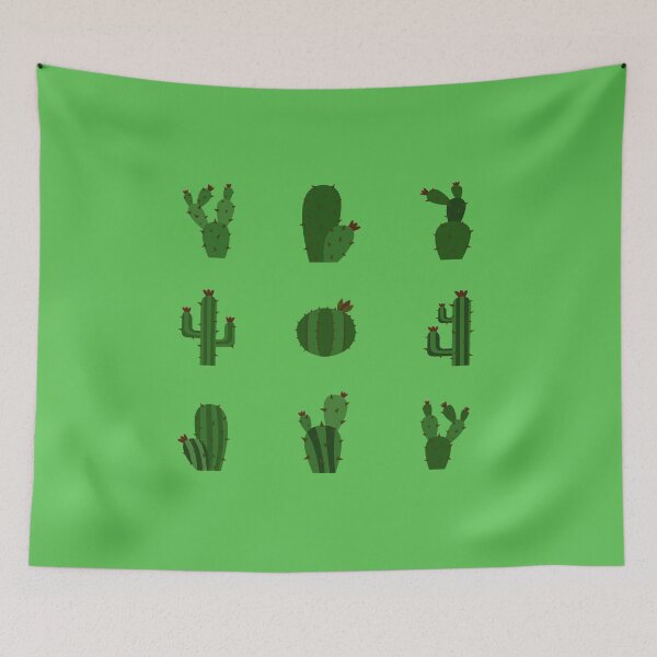 Aperçu de l'œuvre Pack multiple de plantes succulentes de cactus verts créée et vendue par everything4eva.