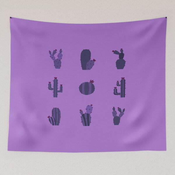 Aperçu de l'œuvre Pack multiple de plantes succulentes de cactus violets créée et vendue par everything4eva.