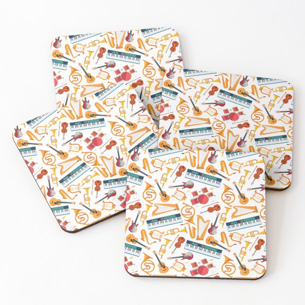 Item preview, Musical Instrument Pattern designed and sold by TrendingTees4u.