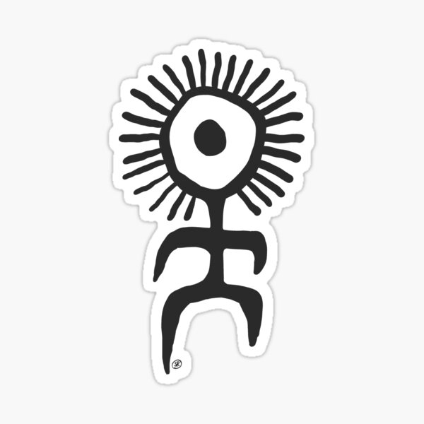 Simbolo del Sol (Petroglifo)  Pegatina
