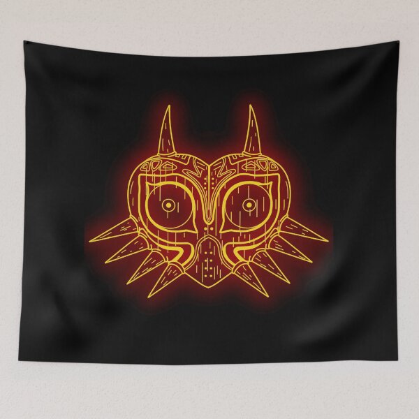 Item preview, Orange mask black background designed and sold by Jess-Xs.