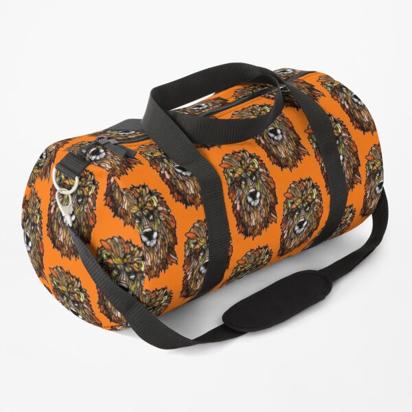 Orange lion Duffle Bag
