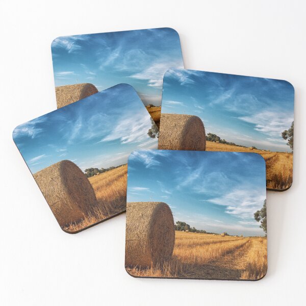 Item preview, Harvested field under a blue claen sky in the late summer designed and sold by cinemadnesshirt.
